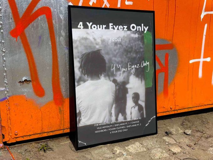 J Cole &Quot;4 Your Eyez Only&Quot; Album Cover Poster #Fac 2