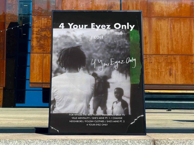 J Cole &Quot;4 Your Eyez Only&Quot; Album Cover Poster #Fac 3