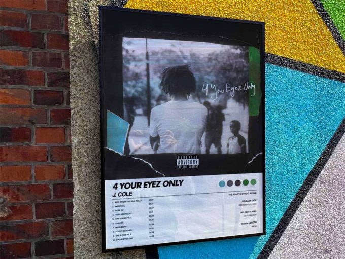 J Cole &Quot;4 Your Eyez Only&Quot; Album Cover Poster For Home Room Decor #6 3