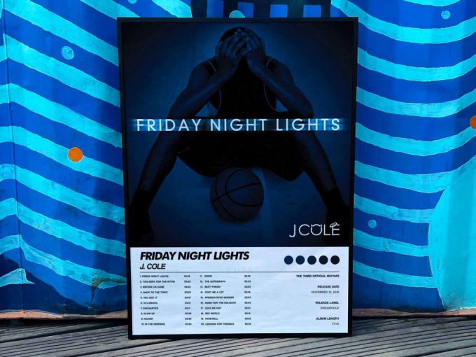 J Cole &Quot;Friady Night Lights&Quot; Album Cover Poster #6 3