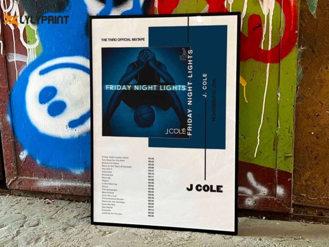 J Cole &Amp;Quot;Friday Night Lights&Amp;Quot; Album Cover Poster #3 1