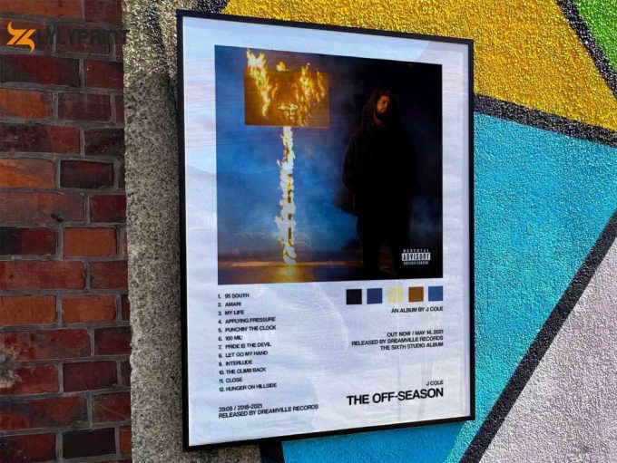 J Cole &Amp;Quot;The Off Season&Amp;Quot; Album Cover Poster #2 1