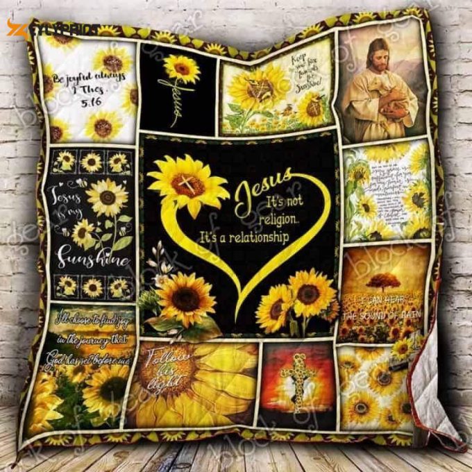 Jesus A Relationship 3D Customized Quilt 1