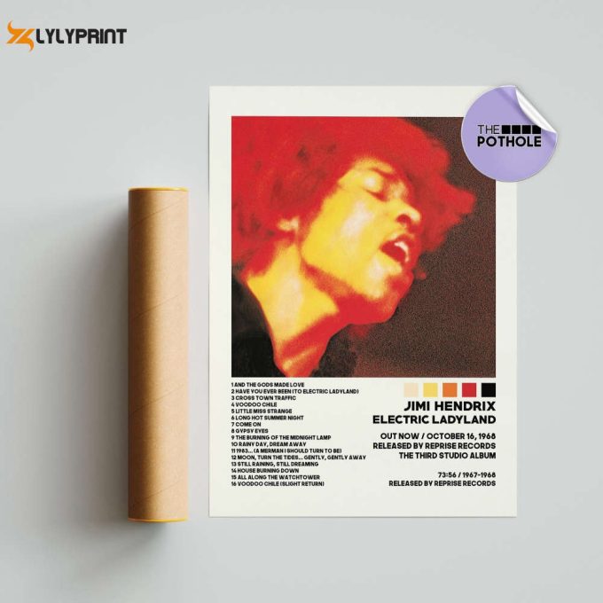 Jimi Hendrix Posters / Electric Ladyland Poster / Album Cover Poster, Poster Print Wall Art, Custom Poster, Home Decor, Jimi Hendrix 1