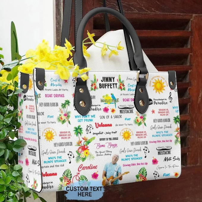 Jimmy Buffett 1 Leather Hand Bag Gift For Women'S Day: Perfect Women S Day Gift - G95 2