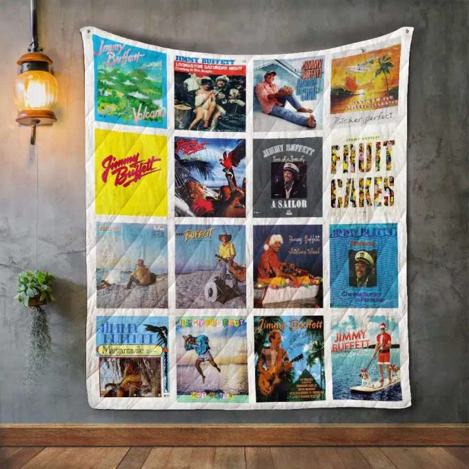 Jimmy Buffett 1 Quilt Blanket For Fans Home Decor Gift 3