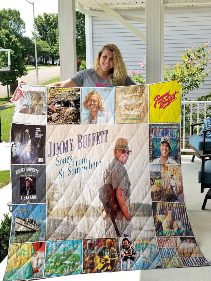 Jimmy Buffett 2 Quilt Blanket For Fans Home Decor Gift 3