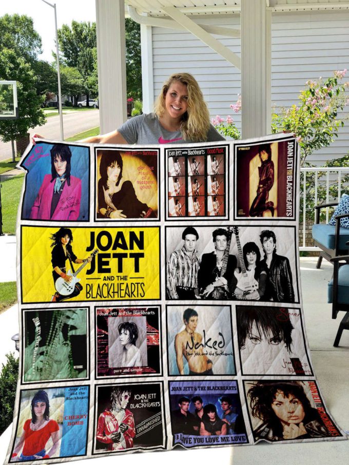 Joan Jett Quilt Blanket For Fans Home Decor Gift 2
