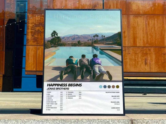 Jonas Brothers &Quot;Happiness Begins&Quot; Album Cover Poster For Home Room Decor #6 2