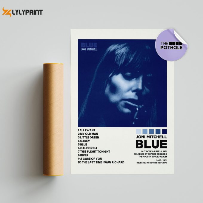 Joni Mitchell Posters / Blue Poster / Joni Mitchell, Blue, Album Cover Poster / Poster Print Wall Art, Custom Poster 1