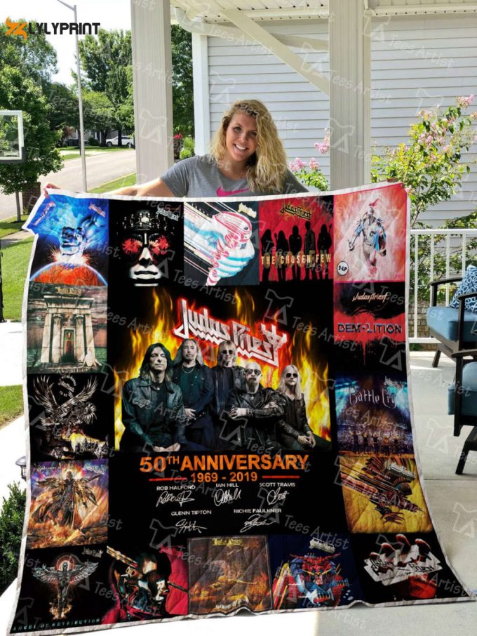 Judas Priest 3D Customized Quilt Blanket Gift For Home Decor 1