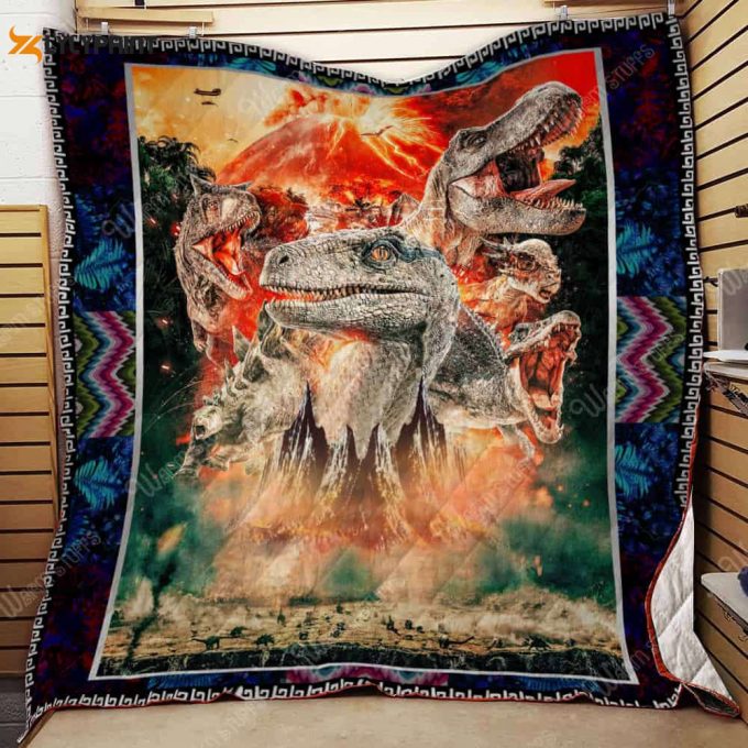 Jurassic 3D Customized Quilt Blanket For Fans Home Decor Gift 1