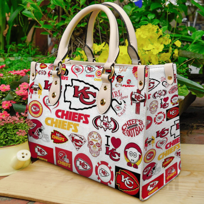 Women S Day Gift: Kansas City Chiefs Leather Hand Bag Gift For Women'S Day - Stylish &Amp; Chic For Chiefs Fans 2