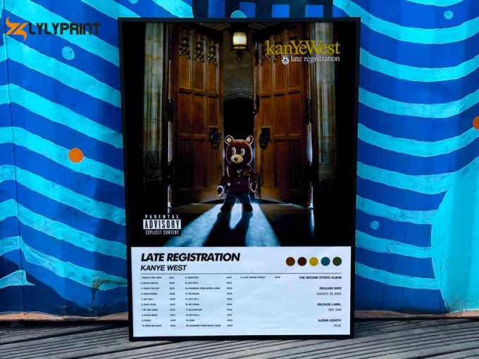 Kanye West &Amp;Quot;Late Registration&Amp;Quot; Album Cover Poster 1