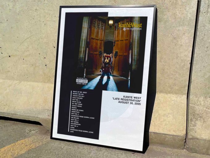 Kanye West &Quot;Late Registration&Quot; Album Cover Poster For Home Room Decor 2