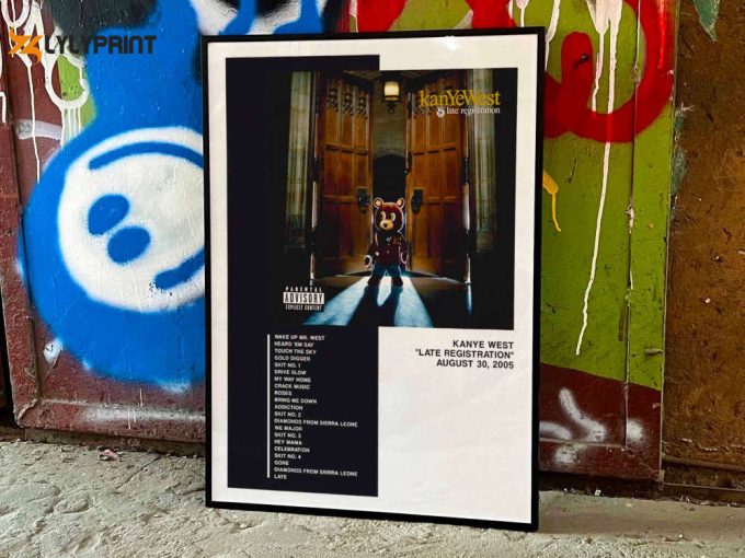 Kanye West &Amp;Quot;Late Registration&Amp;Quot; Album Cover Poster For Home Room Decor 1