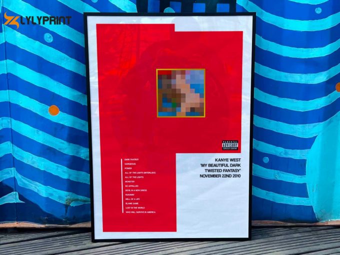 Kanye West &Amp;Quot;My Beautiful Dark Twisted Fantasy&Amp;Quot; Album Cover Poster For Home Room Decor 1