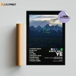 Kanye West Poster / YE Poster / Album Cover Poster Poster Print Wall Art, Custom Poster, Home Decor, i hate being bi-polar its awesome, BLCK