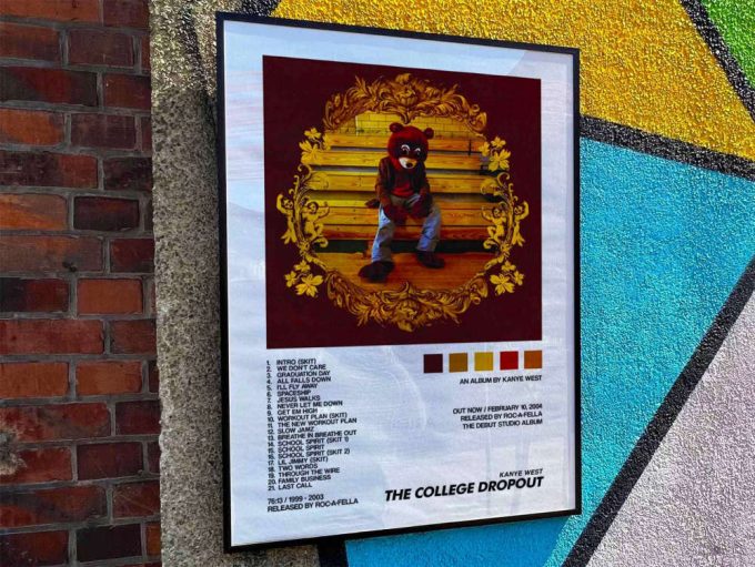 Kanye West &Quot;The College Dropout&Quot; Album Cover Poster 3