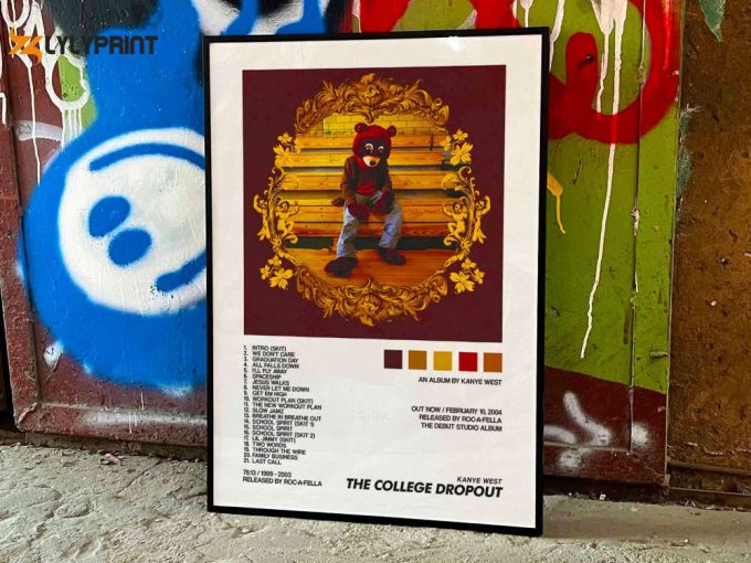 Kanye West &Amp;Quot;The College Dropout&Amp;Quot; Album Cover Poster 1