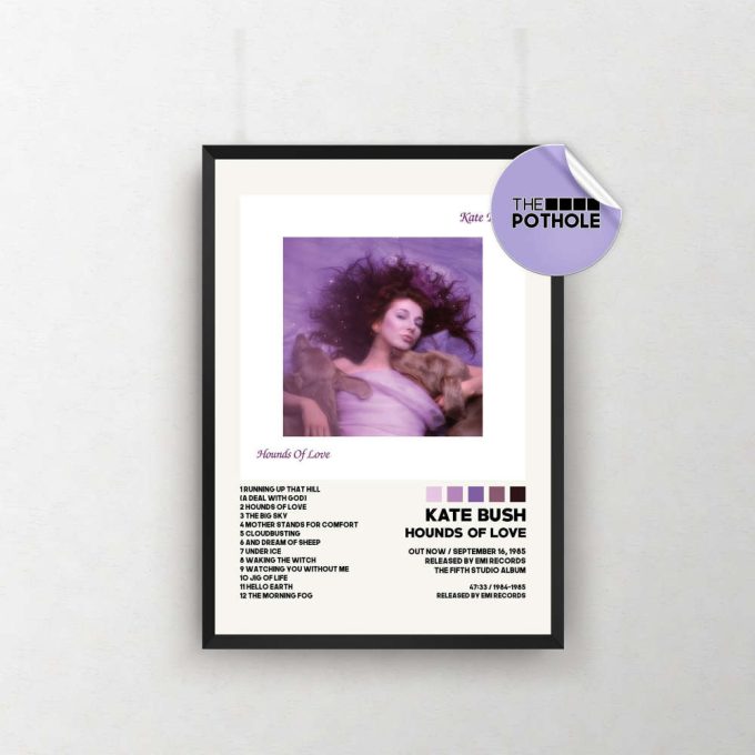 Kate Bush Posters / Hounds Of Love Poster / Kate Bush, Hounds Of Love, Album Cover Poster / Poster Print Wall Art, Custom Poster 2