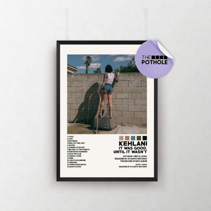 Kehlani Posters / It Was Good, Until It Wasn’t Poster / Album Cover Poster, Poster Print Wall Art, Custom Poster, Home Decor, Kehlani 2