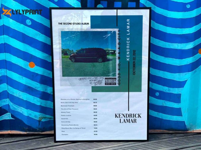 Kendrick Lamar &Amp;Quot;Good Kid Maad City&Amp;Quot; Album Cover Poster For Home Room Decor, Tracklist Poster #3 1