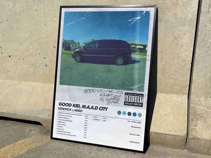 Kendrick Lamar &Quot;Good Kid Maad City&Quot; Album Cover Poster, Tracklist Poster #6 2