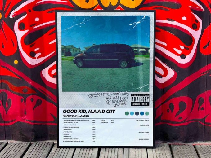 Kendrick Lamar &Quot;Good Kid Maad City&Quot; Album Cover Poster, Tracklist Poster #6 3