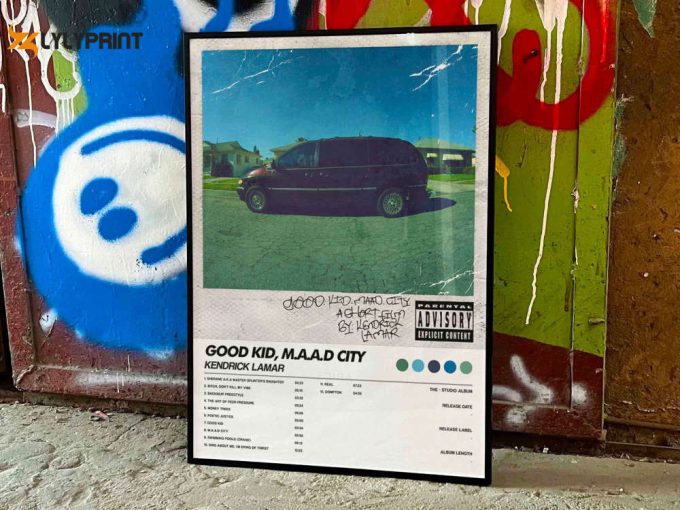 Kendrick Lamar &Amp;Quot;Good Kid Maad City&Amp;Quot; Album Cover Poster, Tracklist Poster #6 1