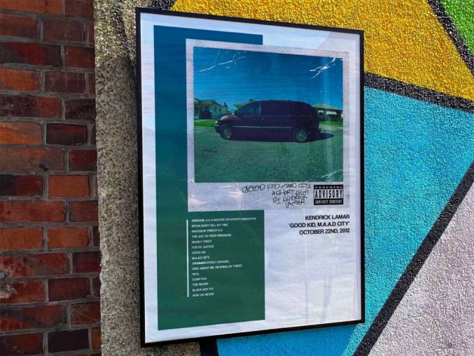 Kendrick Lamar &Quot;Good Kid Maad City&Quot; Custom Album Cover Poster, Custom Music Poster, Custom Music Wall Art, Tracklist Poster #1 Deluxe 2