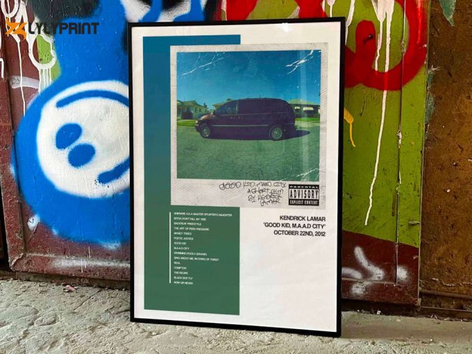 Kendrick Lamar &Amp;Quot;Good Kid Maad City&Amp;Quot; Custom Album Cover Poster, Custom Music Poster, Custom Music Wall Art, Tracklist Poster #1 Deluxe 1