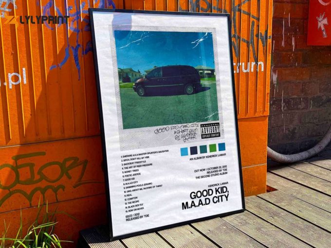 Kendrick Lamar &Amp;Quot;Good Kid Maad City&Amp;Quot; Custom Album Cover Poster, Custom Music Poster, Custom Music Wall Art, Tracklist Poster #2 Deluxe 1