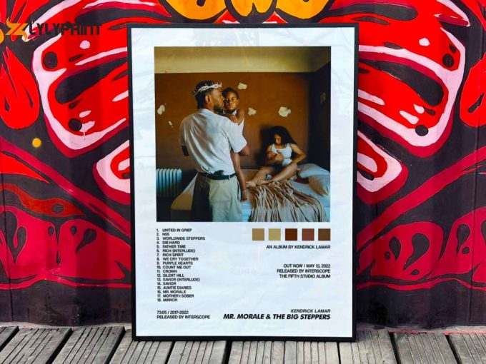 Kendrick Lamar &Amp;Quot;Mr Morale And The Big Steppers&Amp;Quot; / Custom Album Cover Poster, Custom Music Poster, Custom Music Wall Art, Tracklist Poster #2 1