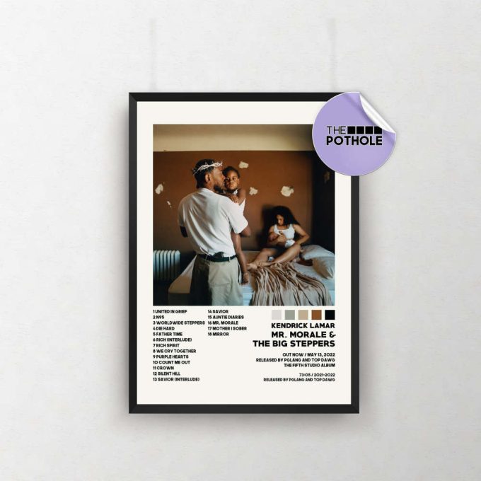 Kendrick Lamar Posters / Mr. Morale &Amp; The Big Steppers Poster/ Album Cover Poster / Tracklist Poster, Custom Poster, Kendrick Lamar 2