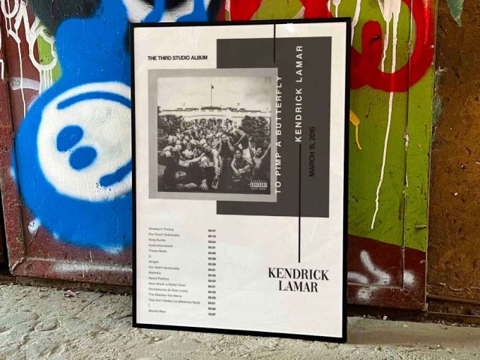 Kendrick Lamar &Quot;To Pimp A Butterfly&Quot; Album Cover Poster, Tracklist Poster #3 2