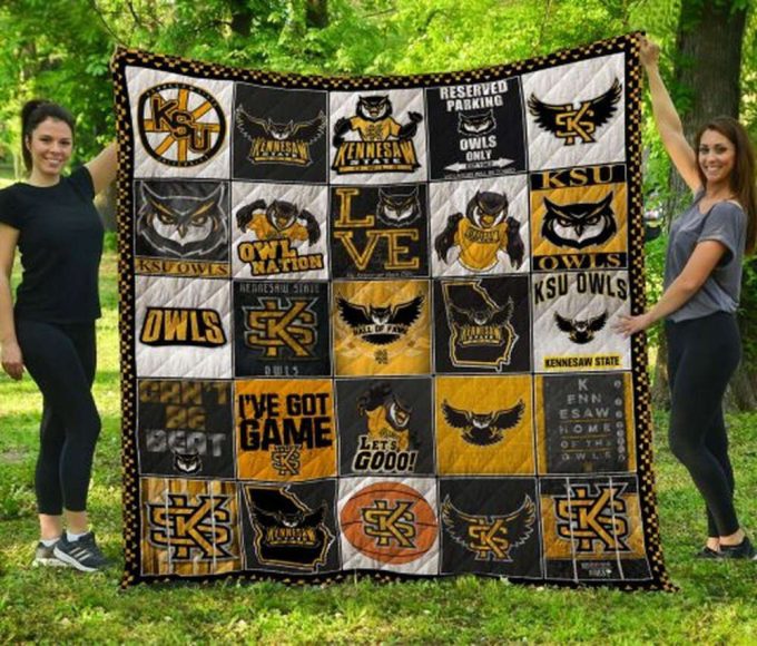 Kennesaw State 1 Quilt Blanket For Fans Home Decor Gift 2