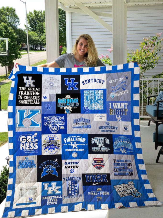 Kentucky Wildcats 2A Quilt Blanket For Fans Home Decor Gift 2