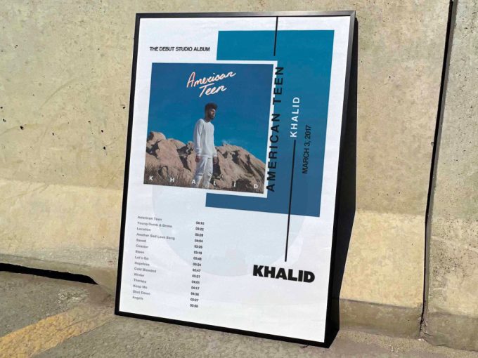 Khalid &Quot;American Teen&Quot; Album Cover Poster For Home Room Decor #3 3