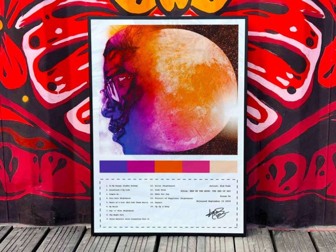 Kid Cudi &Quot;Man On The Moon&Quot; Album Cover Poster #4 3