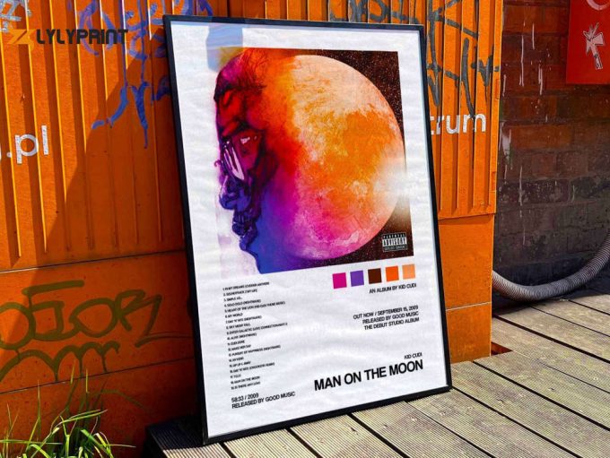 Kid Cudi &Amp;Quot;Man On The Moon&Amp;Quot; Album Cover Poster For Home Room Decor #2 1