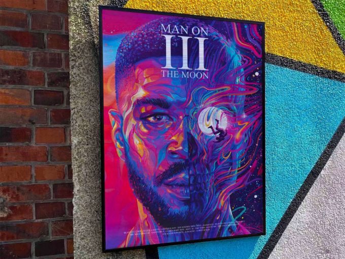 Kid Cudi &Quot;Man On The Moon Iii&Quot; Album Cover Poster For Home Room Decor #Fac 2