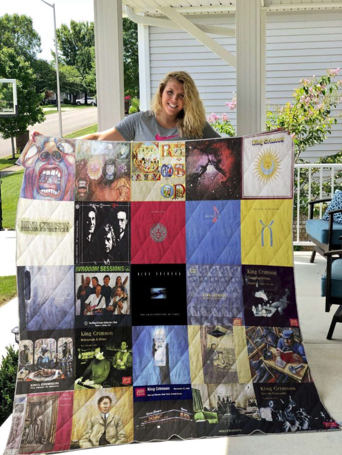 King Crimson Quilt Blanket For Fans Home Decor Gift W 2
