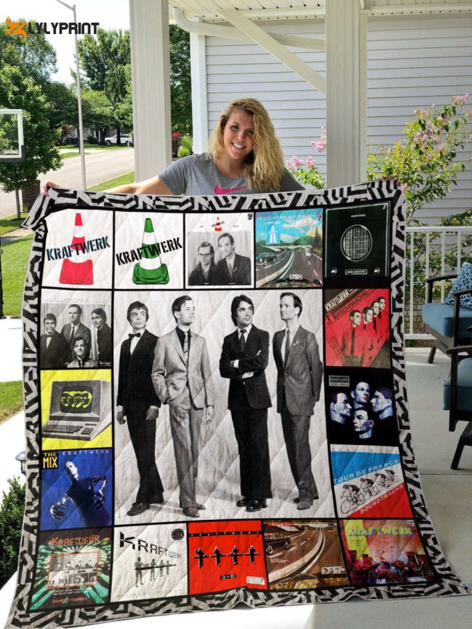 Kraftwerk Quilt Blanket For Fans Home Decor Gift 1