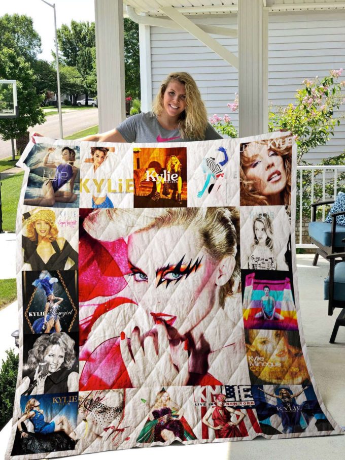 Kylie Minogue Quilt Blanket For Fans Home Decor Gift 2