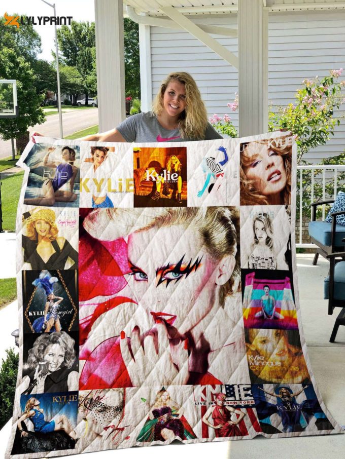 Kylie Minogue Quilt Blanket For Fans Home Decor Gift 1