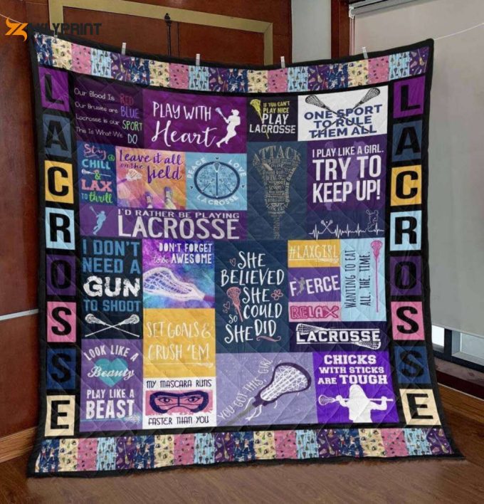 Lacrosse I Dont Need A Gun 3D Customized Quilt 1