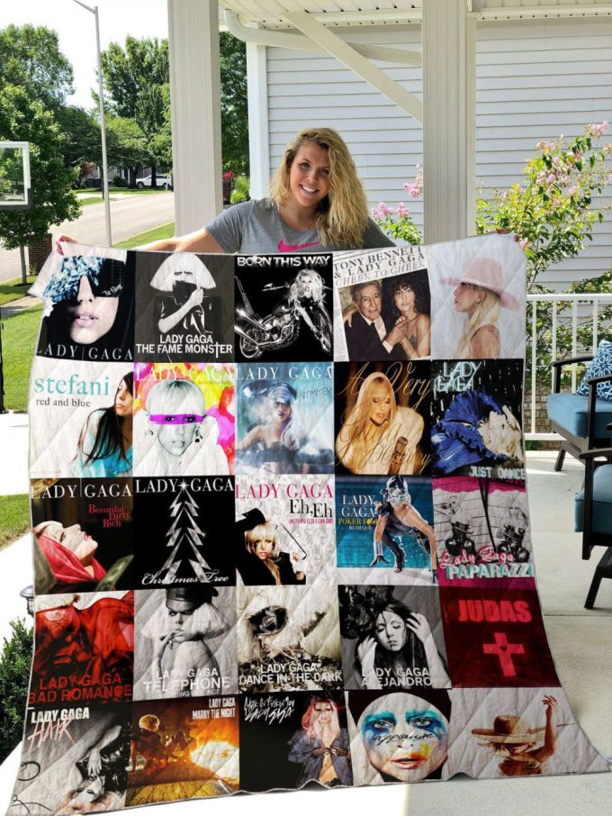 Lady Gaga 1 Quilt Blanket For Fans Home Decor Gift 3