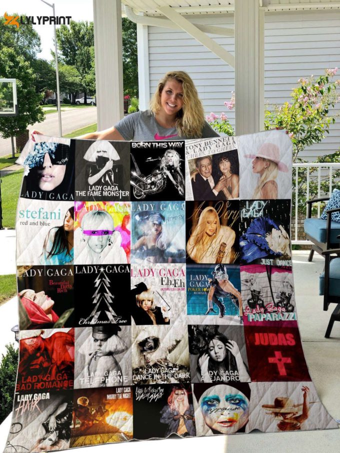 Lady Gaga 1 Quilt Blanket For Fans Home Decor Gift 1