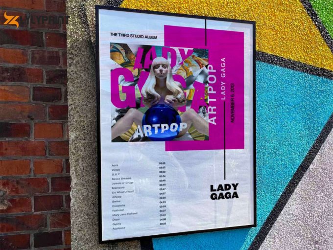 Lady Gaga &Amp;Quot;Artpop&Amp;Quot; Album Cover Poster For Home Room Decor #3 1